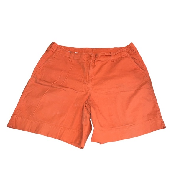 Talbots Orange Stretch Shorts - Picture 1 of 6